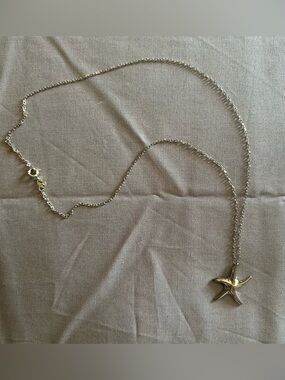 Starfish Pendant Necklace in Silver